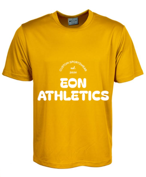 Gold sports tee