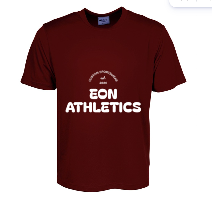 Burgandi sport tee